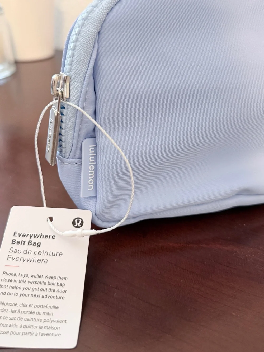 Lululemon Athletica Light Blue Everywhere Belt Bag 1L with gift bag! NWT